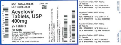 Label Graphic- Acyclovir 400mg 25s.jpg Label Graphic- Acyclovir 400mg 25s - Label Graphic Acyclovir 400mg 25s